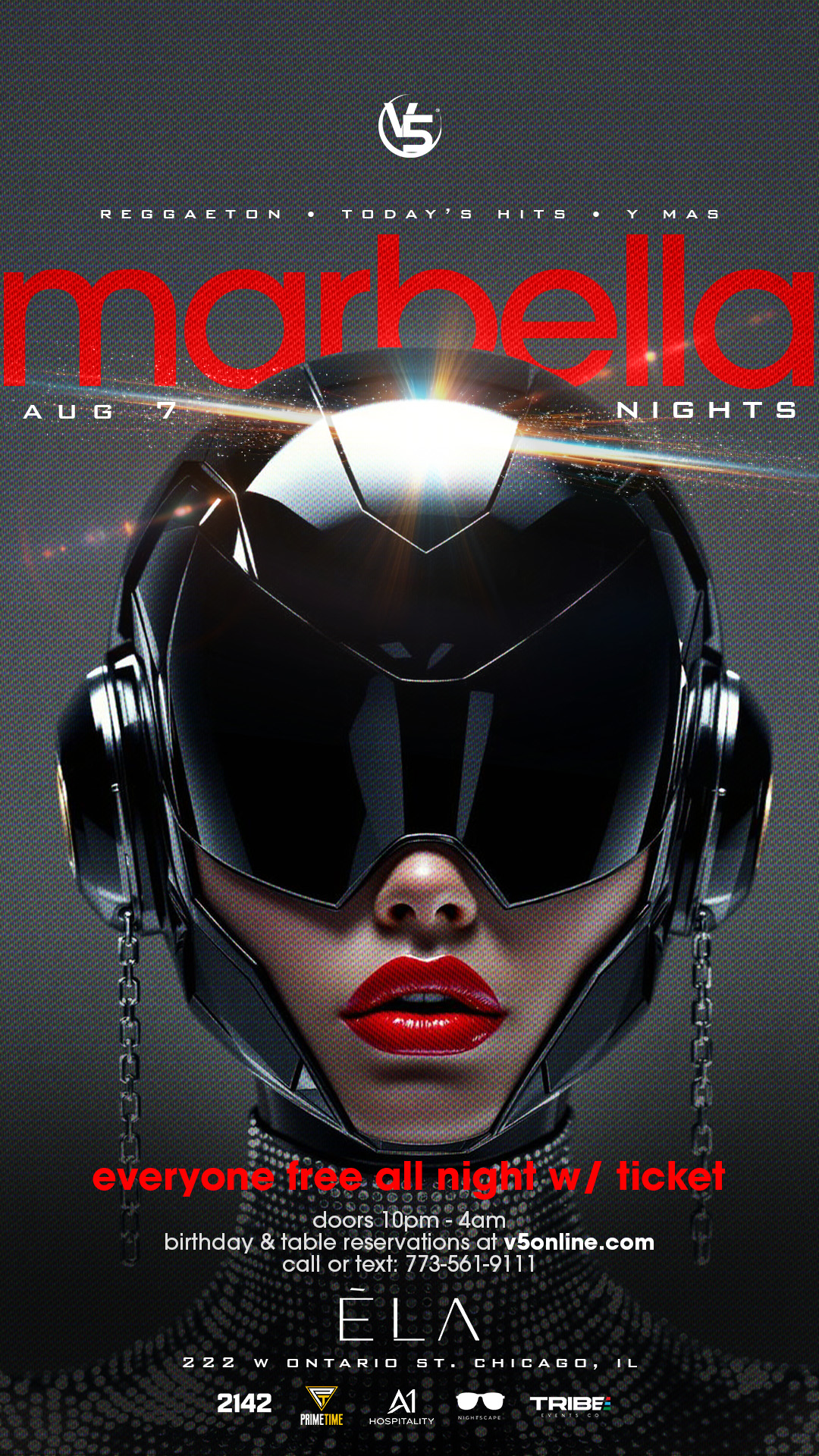 Official Marabella Nights event artwork for August 7